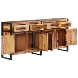 Berkfield Sideboard 172X35X80 Cm Solid Acacia Wood With Sheesham Finish - thumbnail 2