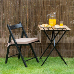 ProHeeder Outdoor Indoor Seat Cushion Pads Water Resistant - 40X40X5Cm - Beige 1 Pack - thumbnail 6
