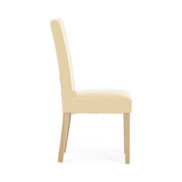 Furniture 48 Ola Cream Faux Leather Dining Chairs (Pair) - thumbnail 3