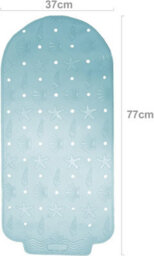Simpa 3Pc Blue Bathroom Set: Bath Mat, Bin & Toilet Seat - thumbnail 6