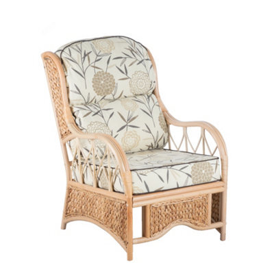 Alfresia Conservatory Furniture Cushion In Cotton With Luxury Foam Filling, Low Back, Bamboo, 65(H) Cm X 54(W) Cm X 63(D) Cm - image 1