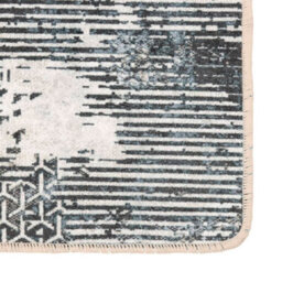 Berkfield Rug Washable Multicolour 190X300 Cm Anti Slip - thumbnail 3