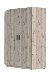 Arte Designer Oak Wellington Corner Wardrobe 117Cm - Contemporary Statement Storage For Modern British Homes