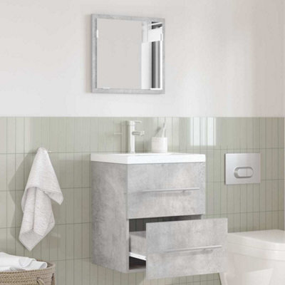 Berkfield Bathroom Cabinet With Drawer 41 X 38.5 X 48 Cm Engineered Wood - image 1
