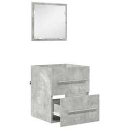 Berkfield Bathroom Cabinet With Drawer 41 X 38.5 X 48 Cm Engineered Wood - thumbnail 5