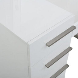 Furniture in Fashion Carter High Gloss Dressing Table With Mirror In White - thumbnail 7