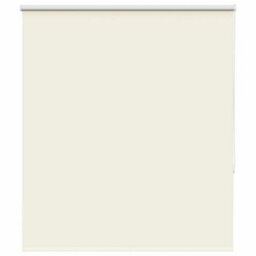Berkfield Roller Blind Blackout Off White 125X150 Cm Fabric Width 121.6 Cm Polyester - thumbnail 1