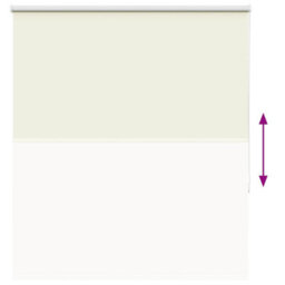 Berkfield Roller Blind Blackout Off White 125X150 Cm Fabric Width 121.6 Cm Polyester - thumbnail 9