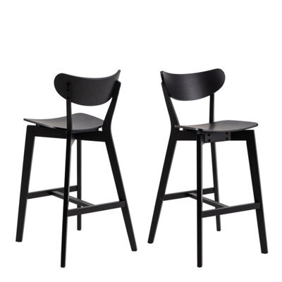 Furniture To Go Roxby Bar Stool In Black Set Of 2 - image 1