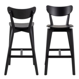 Furniture To Go Roxby Bar Stool In Black Set Of 2 - thumbnail 2