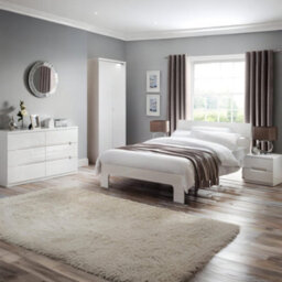 Oakham Premium Midtown 3 + 2 Drawer Chest - High Gloss White - thumbnail 3
