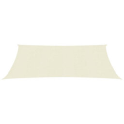 Berkfield Sunshade Sail 160 G/m2 Cream 4X5 M Hdpe - thumbnail 2