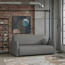 Viva Sun Iv Living Room Sofa Bed Sleeper Chair With Storage Compartment Metal Legs Chipboard 170X103X85Cm Dark Grey - thumbnail 2
