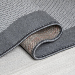 Bravich Hard Wearing Hessian Backed Stair Runner Kitchen Mat - Texas Grey Border - 60X180Cm (2'x6') - thumbnail 5