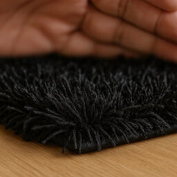 Uetian Extra Thick Heavy 5Cm Pile Soft Shaggy Rugs Modern Area Rugs Bedroom Hall Rugs Black 160 X 230 - thumbnail 5