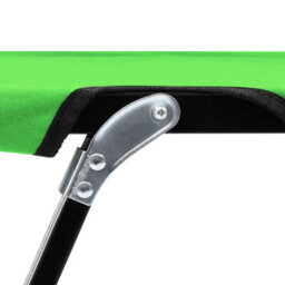 Berkfield Two Person Folding Sun Lounger Green Steel - thumbnail 6