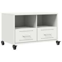 Berkfield Tv Cabinet White 68X39X43.5 Cm Steel - thumbnail 2