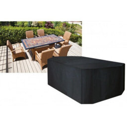 Primrose Rectangular 6 Seater Furniture Set Cover 270Cm X 89Cm - Premium - Black - thumbnail 4