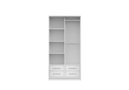 Fhif Dallas Tokyo 150Cm Black  Sliding Door Wardrobe Modern Bedroom Storage With Full Length Mirror Shelves And Hanging Rails - thumbnail 2