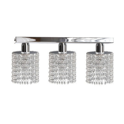 Luminosa Lighting Luminosa Diament Ceiling Spotlight Bar Hanging Droplets, 60Cm, 3X E27