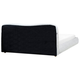 Beliani Ottoman Bed Fabric Blagnac 180 X 200 Cm (Eu Super King) Light Grey - thumbnail 8