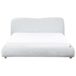 Beliani Ottoman Bed Fabric Blagnac 180 X 200 Cm (Eu Super King) Light Grey - thumbnail 7