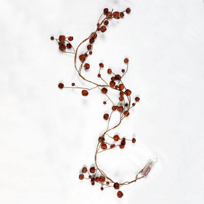 Shatchi 150Cm Pre-Lit Hanging Garland Decorations Golden/silver Bells With 20 Warm White Leds Christmas Home Wall Door Jingle Xmas - image 1