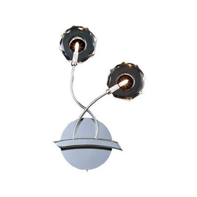 Luminosa Lighting Luminosa Izona Wall Lamp 2 Light G4 Polished Chrome, Not Led/cfl Compatible - image 1