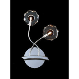 Luminosa Lighting Luminosa Izona Wall Lamp 2 Light G4 Polished Chrome, Not Led/cfl Compatible - thumbnail 2
