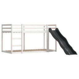 Berkfield Bunk Bed Without Mattress With Slide And Curtains Pink 90X200 Cm - thumbnail 8