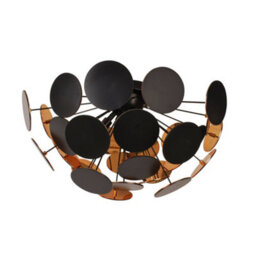 Pagazzi Lighting Pagazzi Copperhead Black And Copper Semi Flush Sputnik - thumbnail 2