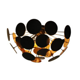 Pagazzi Lighting Pagazzi Copperhead Black And Copper Semi Flush Sputnik - thumbnail 3