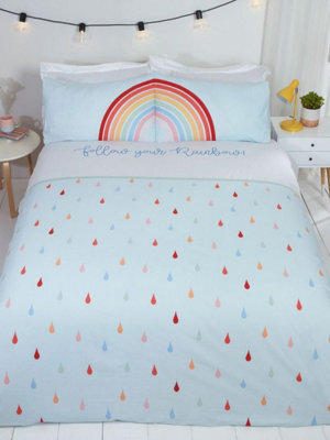 Follow Your Rainbow Single Duvet Cover And Pillowcase Set - image 1