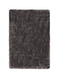 Washable Charcoal Thick Shaggy, Plain Rug, Easy To Clean Rug, Modern Rug For Bedroom, & Living Room-80Cm X 120Cm - thumbnail 1