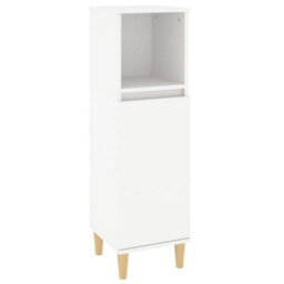 Berkfield 3 Piece Bathroom Furniture Set White Engineered Wood - thumbnail 7