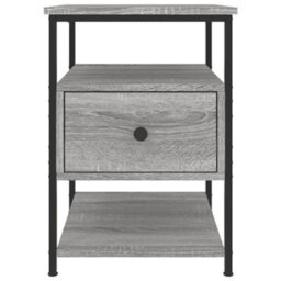 Berkfield Bedside Cabinet Grey Sonoma 40X42X56 Cm Engineered Wood - thumbnail 6