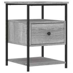 Berkfield Bedside Cabinet Grey Sonoma 40X42X56 Cm Engineered Wood - thumbnail 2