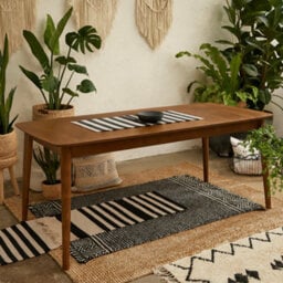 Wyld Haus Novi Sad Walnut Effect Rectangular Extending Dining Table - Seats 6 - thumbnail 4