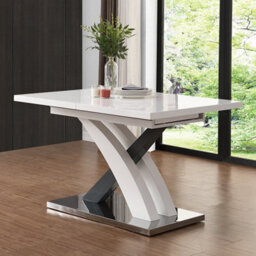 Furniture in Fashion Axara Large Extending Grey Dining Table 6 Paris Grey Chairs - thumbnail 4