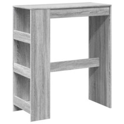 Berkfield Bar Table With Racks Grey Sonoma 90X40X103.5 Cm Engineered Wood - thumbnail 2
