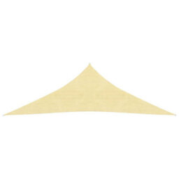 Berkfield Sunshade Sail 160 G/m2 Beige 5X5X6 M Hdpe - thumbnail 2