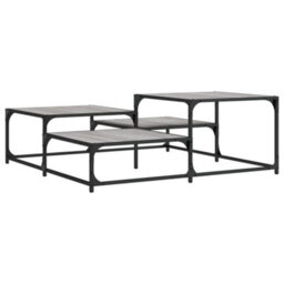 Berkfield Coffee Table Grey Sonoma 107X107X40 Cm Engineered Wood - thumbnail 2