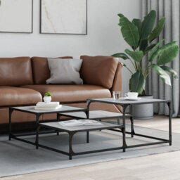 Berkfield Coffee Table Grey Sonoma 107X107X40 Cm Engineered Wood - thumbnail 3