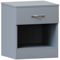 Lassic Vida Designs Riano Grey 1 Drawer Bedside Chest (H)470mm (W)400mm (D)360mm - thumbnail 7