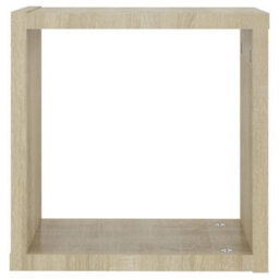 Berkfield Wall Cube Shelves 2 Pcs Sonoma Oak 30X15X30 Cm - thumbnail 8