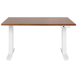 Beliani Electric Adjustable Standing Desk Destines Brown/ White 120 Cm 72 Cm - thumbnail 5