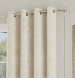 Enhanced Living Royale Cream Room Darkening Boucle Readymade Curtains (Pair) - 66 X 72 Inch (168X183Cm) - thumbnail 3