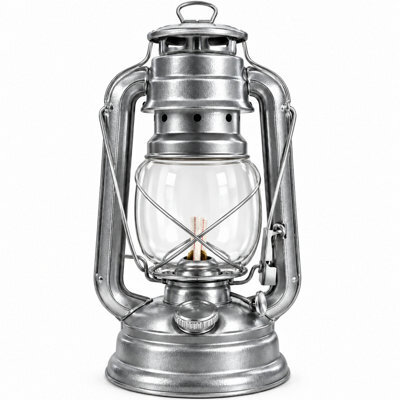 Grass Warehouse Hurricane Lantern 245mm Paraffin Camping Light Adjustable Wick Hanging Lamp - image 1