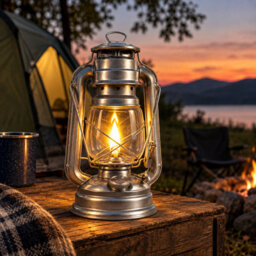 Grass Warehouse Hurricane Lantern 245mm Paraffin Camping Light Adjustable Wick Hanging Lamp - thumbnail 3