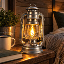 Grass Warehouse Hurricane Lantern 245mm Paraffin Camping Light Adjustable Wick Hanging Lamp - thumbnail 4